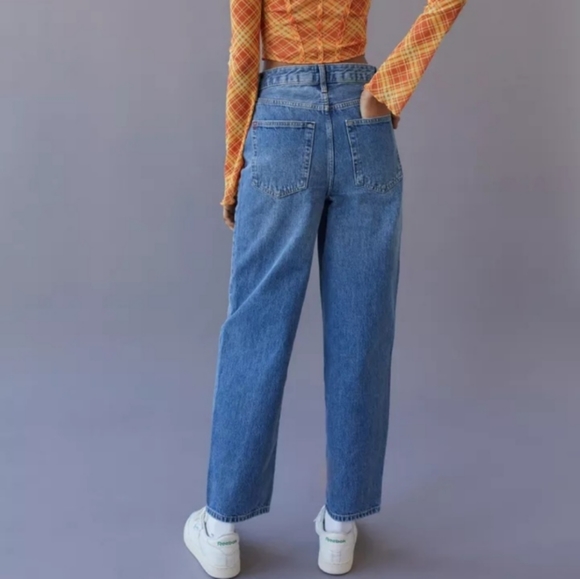 NWT BDG Urban Outfitters High Rise Baggy Petite Jeans Size 25 - Picture 2 of 8